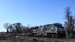 NS 4857 with an emtpy rail train